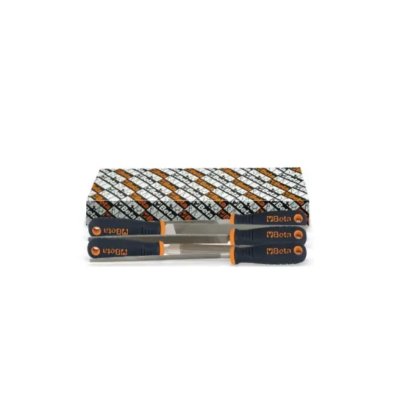 Beta 017190200 1719BMD6/S5 Jeu de 5 pièces lime bâtarde avec manche 150 mm