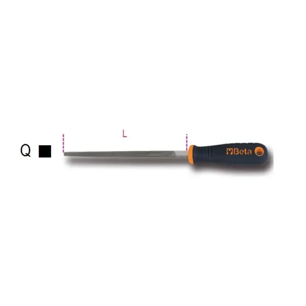 Beta 017190325 1719BMD12/Q Lime carrée avec poignée, 300 mm