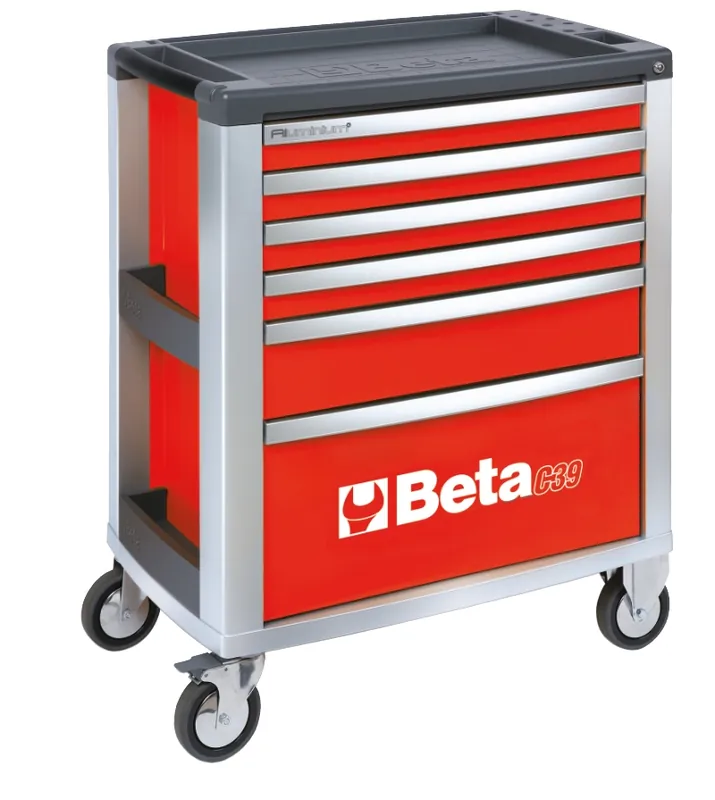 Beta 039000033 C39-6/R Chariot à outils avec six tiroirs