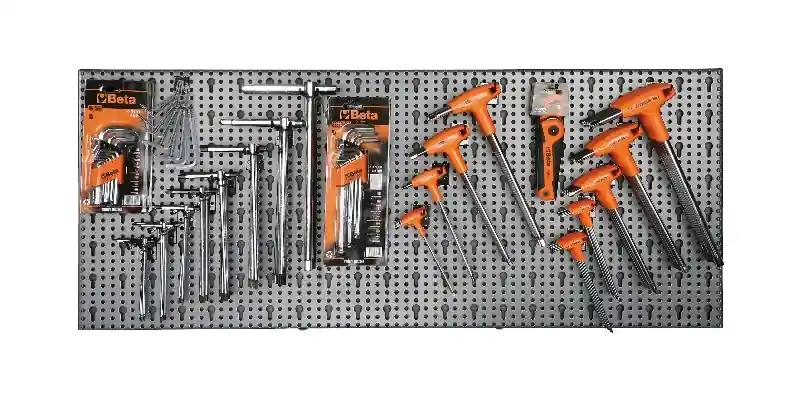 Beta 066000051 6600 M/51 Assortiment de 257 pièces d‘outils avec crochets sans panneaux