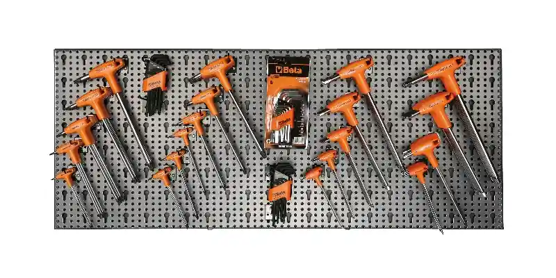 Beta 066000052 6600 M/52 Assortiment d‘outils de 176 pièces avec crochets sans panneau