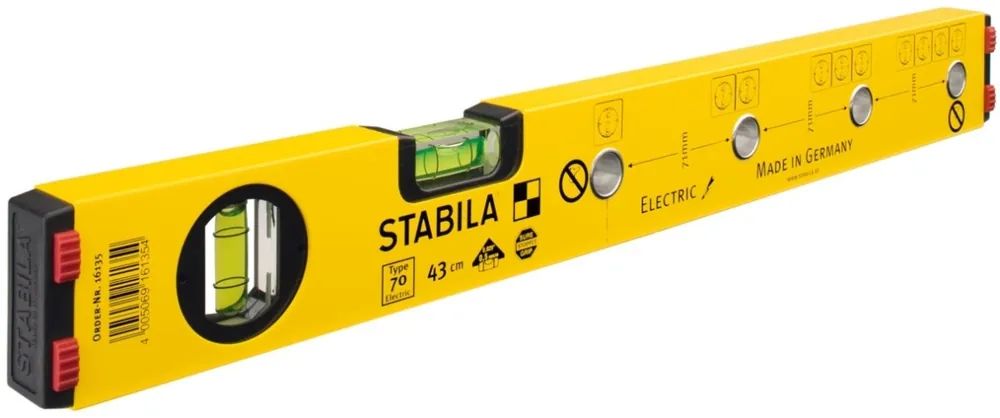 Stabila 16135 Type 70 Niveau à bulle, électrique 43 cm