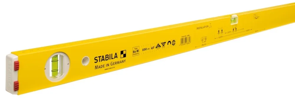 Stabila 16882 Type 80 M Niveau à bulle magnétique Installation 100 cm