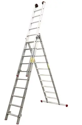 Little Jumbo 1250470312 Échelle de réforme SuperPro 3 x 12 échelons droite avec barre stabilisatrice