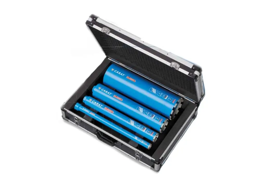 Carat ECSET010NL Jeu de forets diamantés pour usage humide en coffret 31/51/81/131 mm