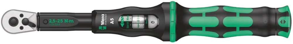 Wera 05075604001 Clé dynamométrique Click-Torque A 5 avec cliquet inverseur