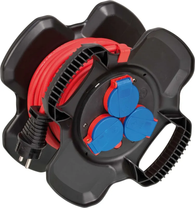 Brennenstuhl 1169717100 Enrouleur de câble Caoutchouc Compact IP44 10m AT-N05V3-F 3G1.5
