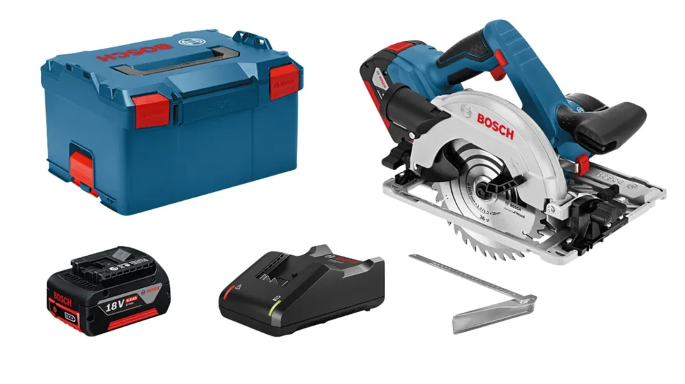 Bosch Bleu 06016A2106 GKS18V-57G Scie circulaire 18V dans L-Boxx