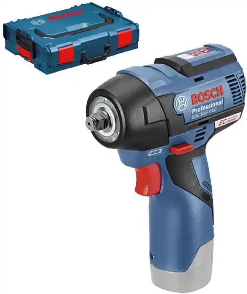 Bosch Bleu 06019E0102 Clé à chocs 12V hors batteries et chargeur en L-boxx