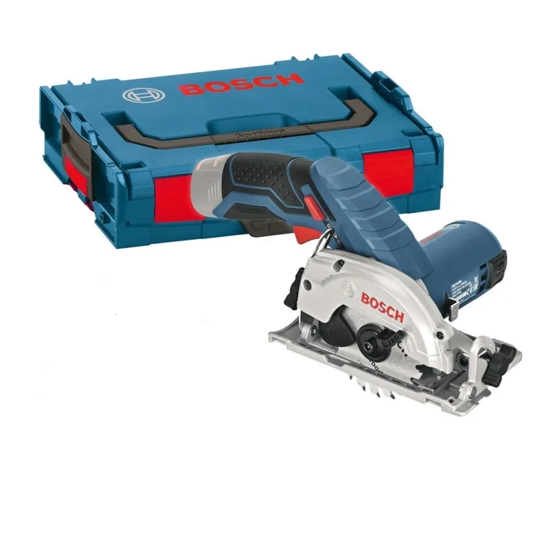 Bosch Bleu 06016A1002 Scie circulaire sans fil GKS 12V-26 12V Solo sans batteries et chargeur en L-boxx