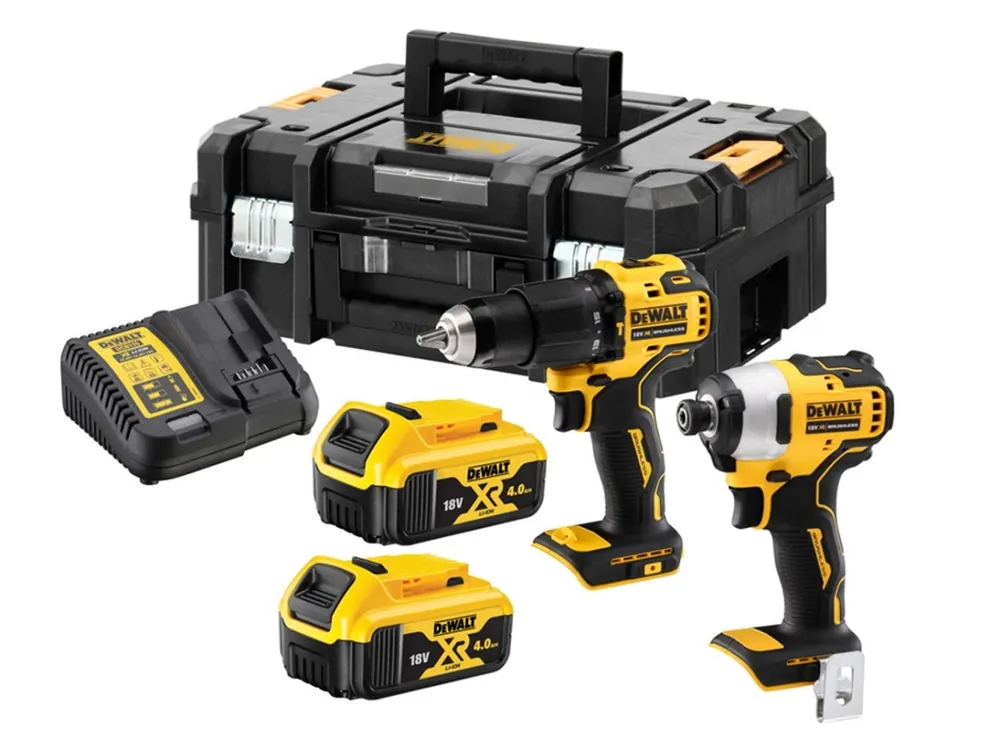 DeWalt DCK2062M2T-QW Comboset 18V - DCD709 Perceuse à percussion + DCF809 Visseuse à chocs