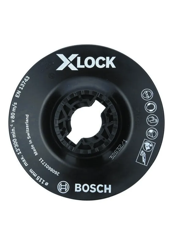 Bosch Bleu Accessoires 2608601711 X-LOCK Disque de support 115 mm souple