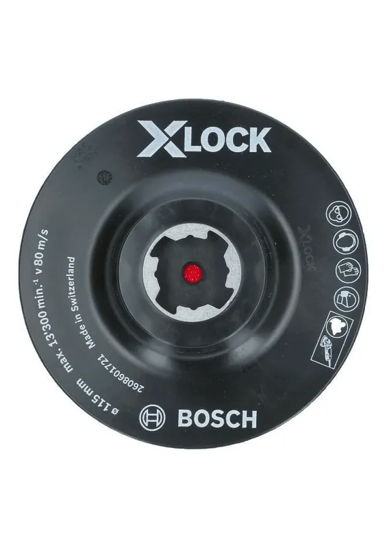 Bosch Bleu Accessoires 2608601721 X-LOCK Disque de support velcro 115 mm