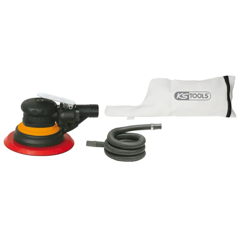 KS Tools 515.3061 Ponceuse excentrique à air comprimé 150 mm avec aspiration des poussières