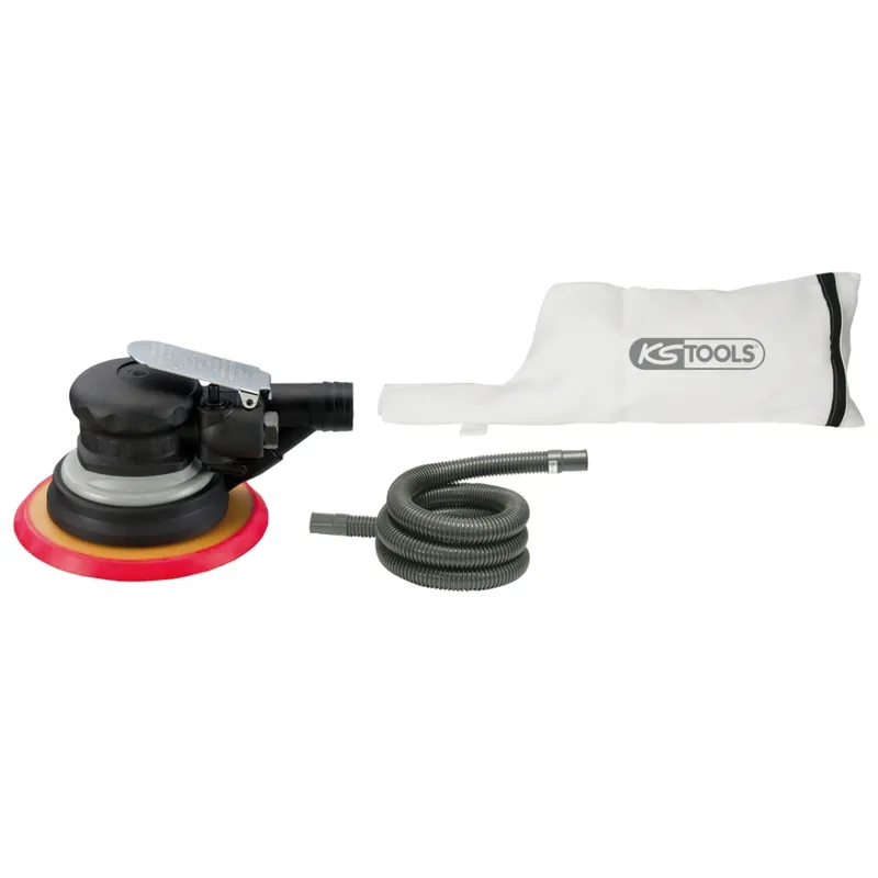 KS Tools 515.3066 Ponceuse excentrique à air comprimé 150 mm avec aspiration des poussières