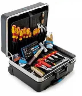 Gedore 8078590 S87 VDE-120.04P Kit de démarrage VDE "Electriciens" de 87 pièces dans une valise à roulettes