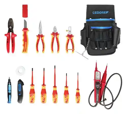 Gedore 3100596 WT 1056 6-001 Jeu d‘outils au travail 15 pièces
