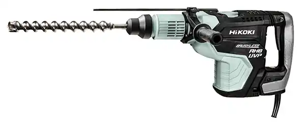 HIKOKI DH45MEYWSZ-CB04002 DH45MEYWSZ marteau de forage, d‘écaillage et de démolition 1500W 13,4J + 5 ans de garantie du revendeur ! + 1 pointe et 1 ciseau plat