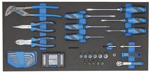 Gedore 3005267 1110 CTB3 02 Jeu d‘outils dans le module CT 65 pièces
