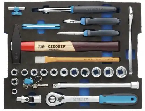 Gedore 2936828 1100 CT2 01 Jeu d‘outils dans le module CT 26 pièces