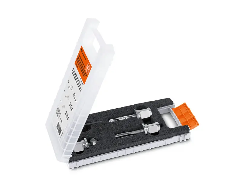 Fein Accessoires 63110022020 4533 Jeu de tarauds pour trous traversants