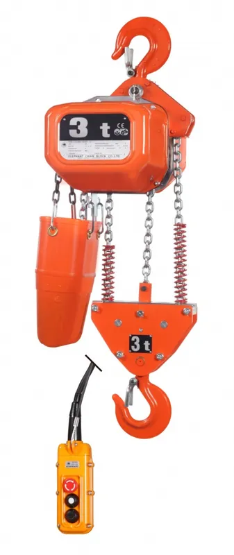Rema 0512007-3 FBH30/3000/3M Elephant 400 V palan électrique à chaîne 2 vitesses 3.0 mtr 3000 kg 512007