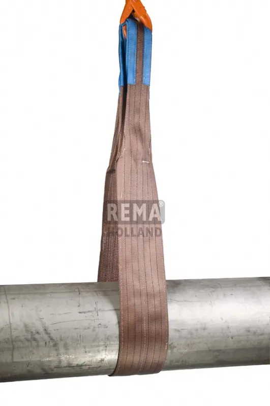 Rema 1211199 Sangle de levage en polyester S1-PE-9M avec boucles renforcées 9,0 mtr 6000 kg