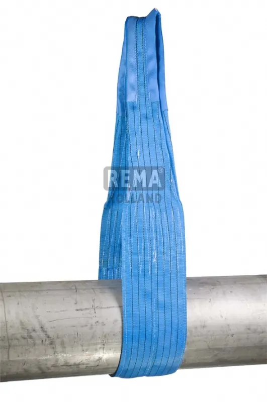 Rema 1211221 Sangle de levage en polyester S1-PE-5M avec boucles renforcées 5,0 mtr 8000 kg