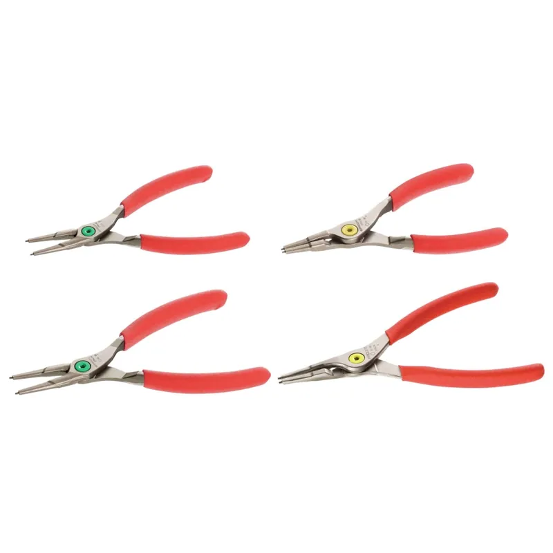 Facom PCSNJ4 Jeu de 4 pinces à circlips Mâchoires droites de 10 à 60 mm