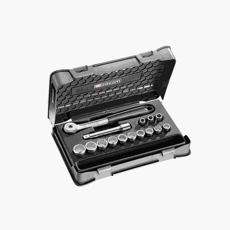 Facom S.151-1P12 Coffret douilles 1/2" 12 pans métriques