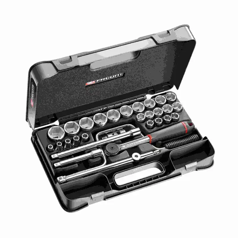 Facom S.161-5P6 Coffret douilles 1/2" 6 pans métriques - 30 pièces -