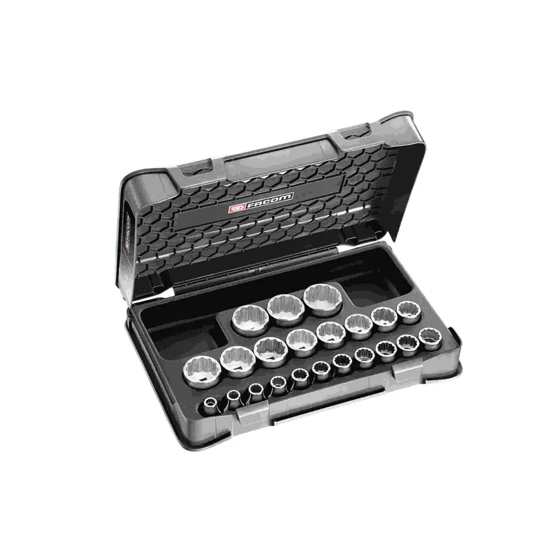 Facom S.400B Coffret douilles 1/2" 12 pans métriques - 22 pièces