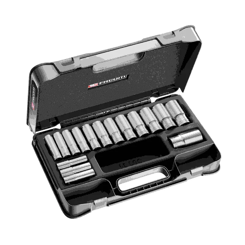 Facom S.404AE Coffret douilles 1/2" longues 12 pans métriques
