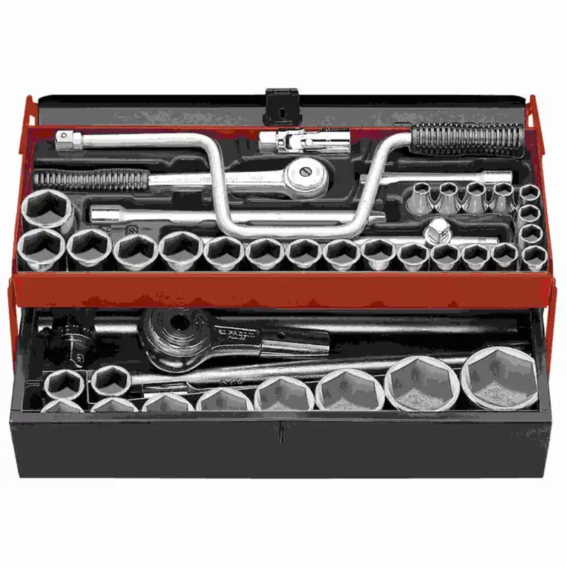 Facom SK.453N Coffret de douilles 6 pans 1/2" et 3/4" de 8 à 50 mm