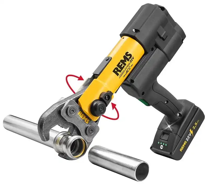 Rems 576011 R220 Akku-Press 22V ACC Basic-Pack Machine à presser de précision en L-Boxx