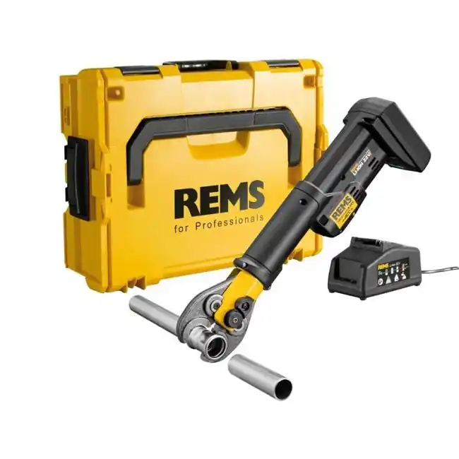 Rems 578016 R220 R220 Mini-Press S Machine à presser AC 22 V Li-Ion Basic-Pack Pince à presser en L-Boxx