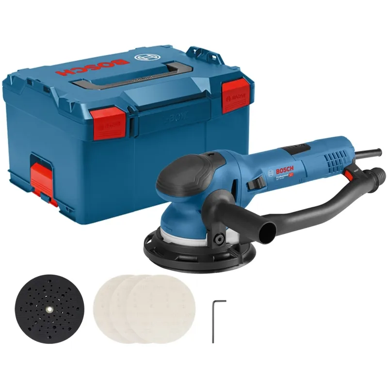 Bosch Bleu 0601257101 GET 75- 150 Ponceuse excentrique professionnelle 150mm en L-Boxx