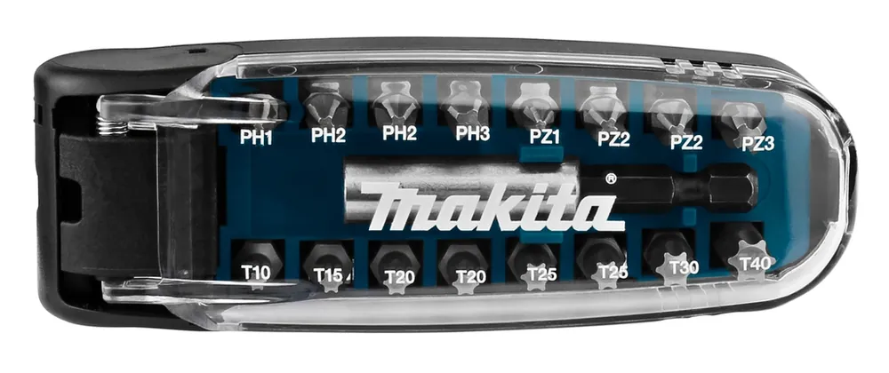 Makita Accessoires P-79778 Jeu d‘embouts dans une boîte en plastique 17 pièces