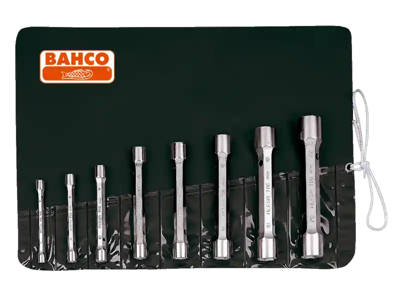 Bahco 27M/8T Jeu de clés à pipe, métrique,