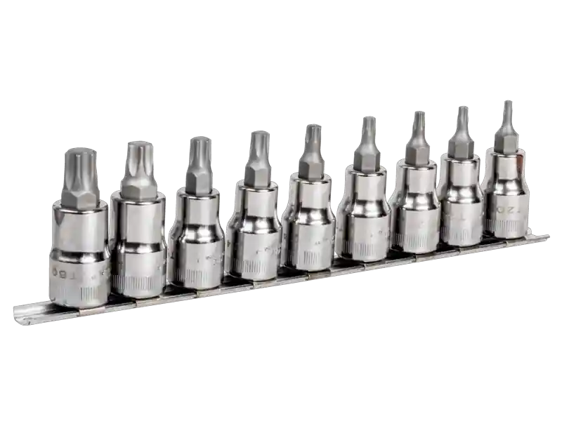 Bahco 7809TO Jeu de clés de tournevis 1/2" torx sur support de rail