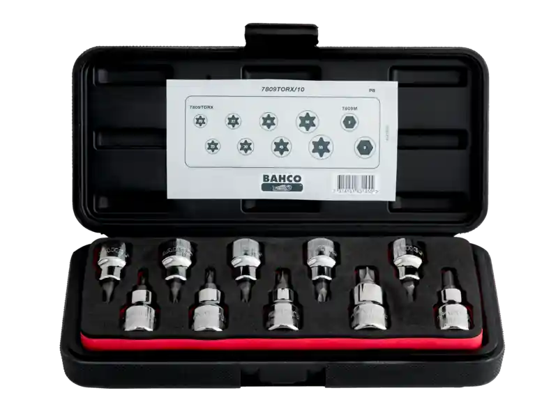 Bahco 7809TORX/10 Jeu de tournevis et de clés 1/2" torx 10 pièces