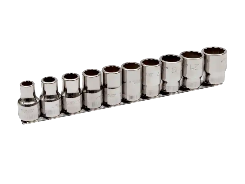 Bahco 7810MB Jeu de clés à douille 1/2" métrique 10-22 mm sur support de rail