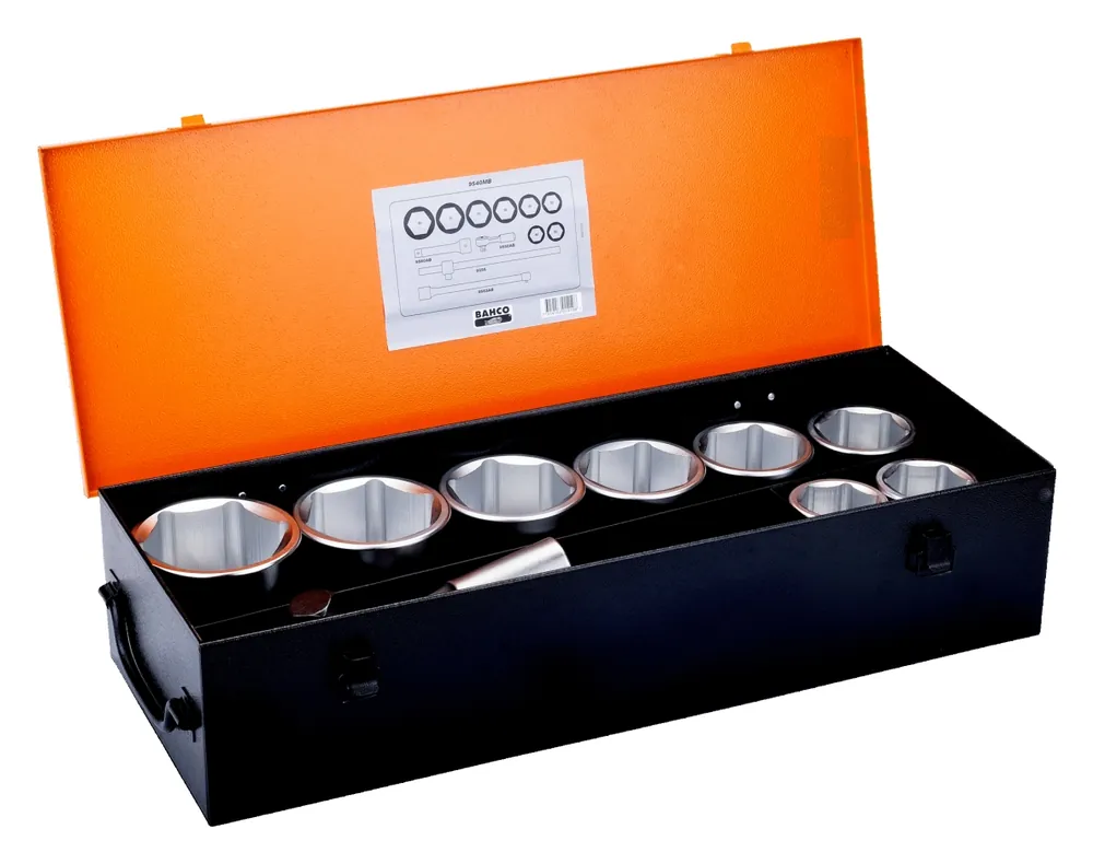 Bahco 9540MB Jeu de clés à douille 1" 12 pièces