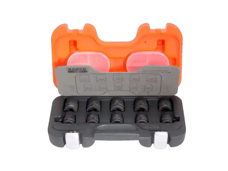 Bahco D/S10 Jeu de clés à chocs 1/2" métrique 10 pièces
