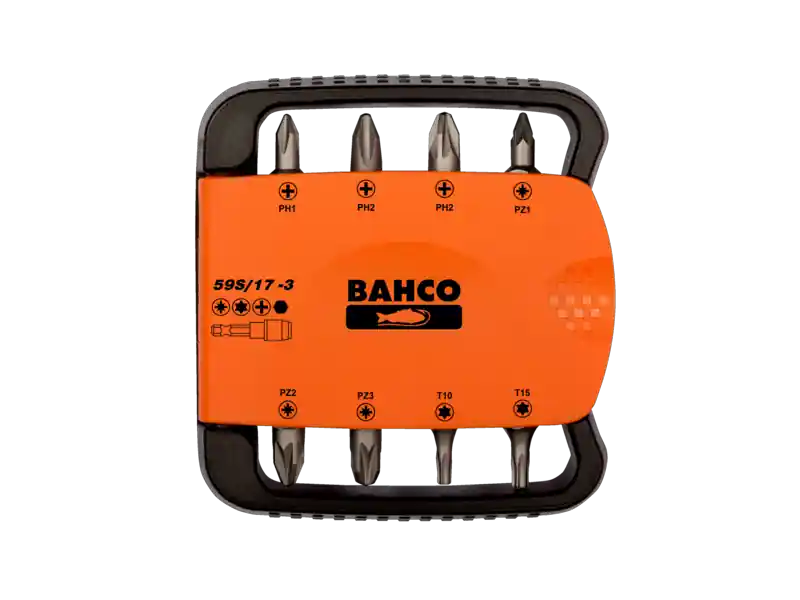 Bahco 59S/17-3 Jeu d‘embouts de tournevis standard et porte-embouts - 17 pièces