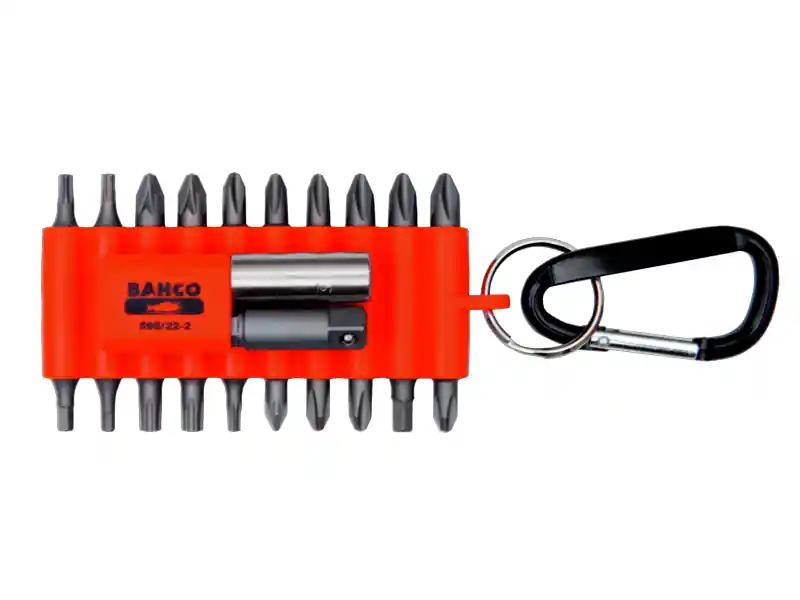 Bahco 59S/22-2 Jeu d‘embouts de tournevis standard, porte-embouts et adaptateur de porte-embouts 1/4" - 22 pièces