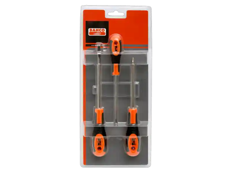 Bahco 600-3 Jeu de tournevis pour vis à fente, 3, 5,5 et PH1