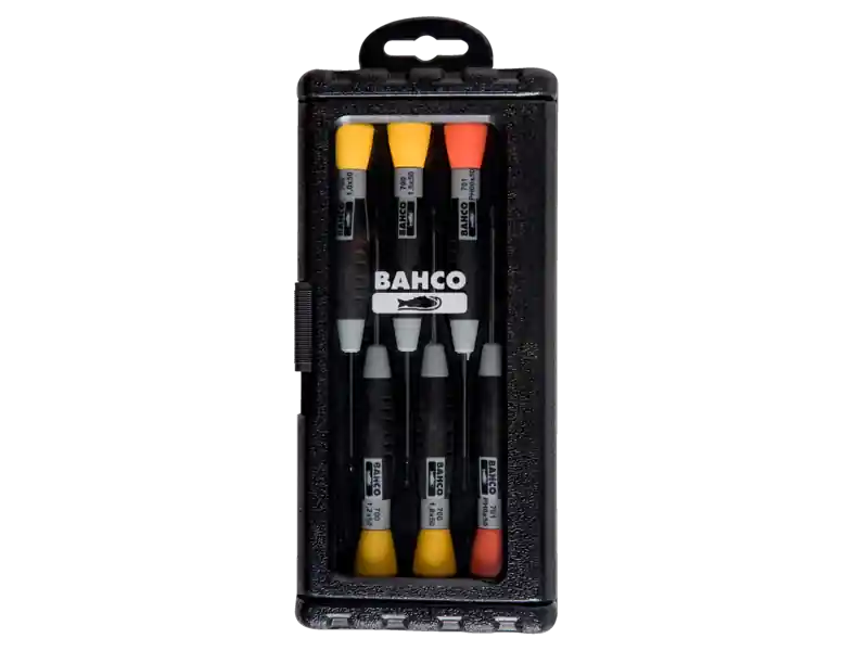 Bahco 706-2 Jeu de tournevis de précision, 6 pièces