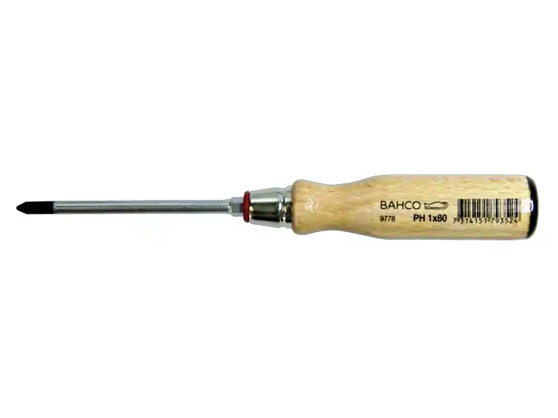 Bahco 9778-3 Tournevis, manche en bois