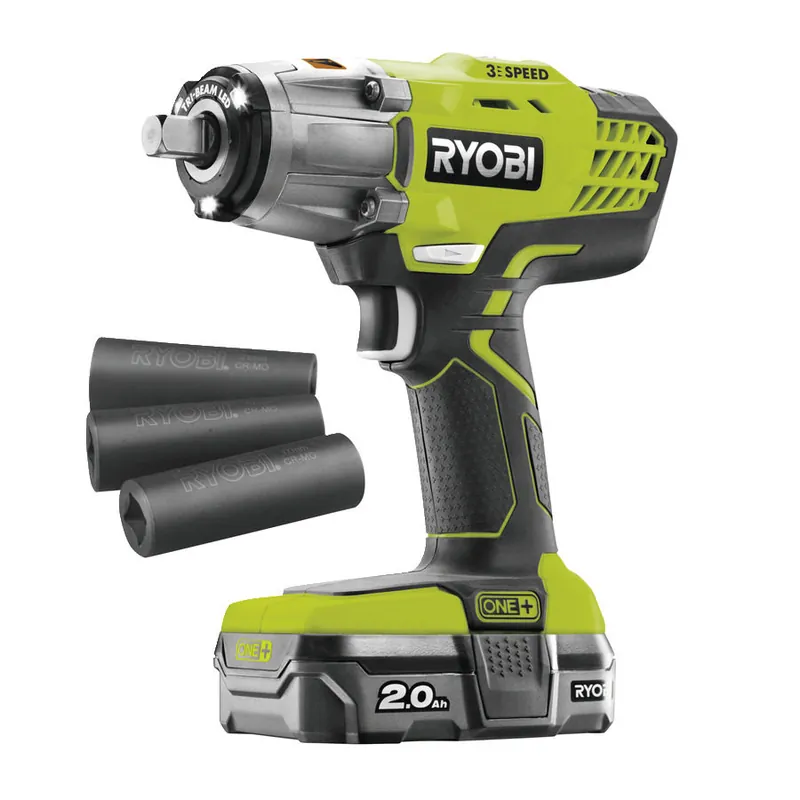 Ryobi 5133003574 Clé à chocs sans fil R18iW3-120S 18 volts 2.0 Ah Li-ion